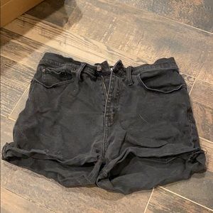Madewell Black Denim Short